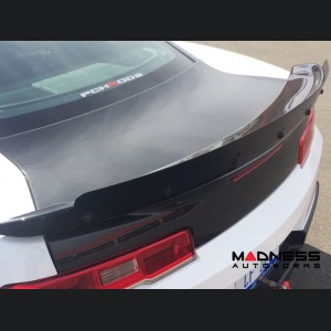 Chevy Camaro Rear Spoiler - Carbon Fiber - Type Z28 - w/ Adjustable Wicker Bill